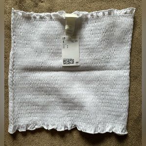H&M white tube top